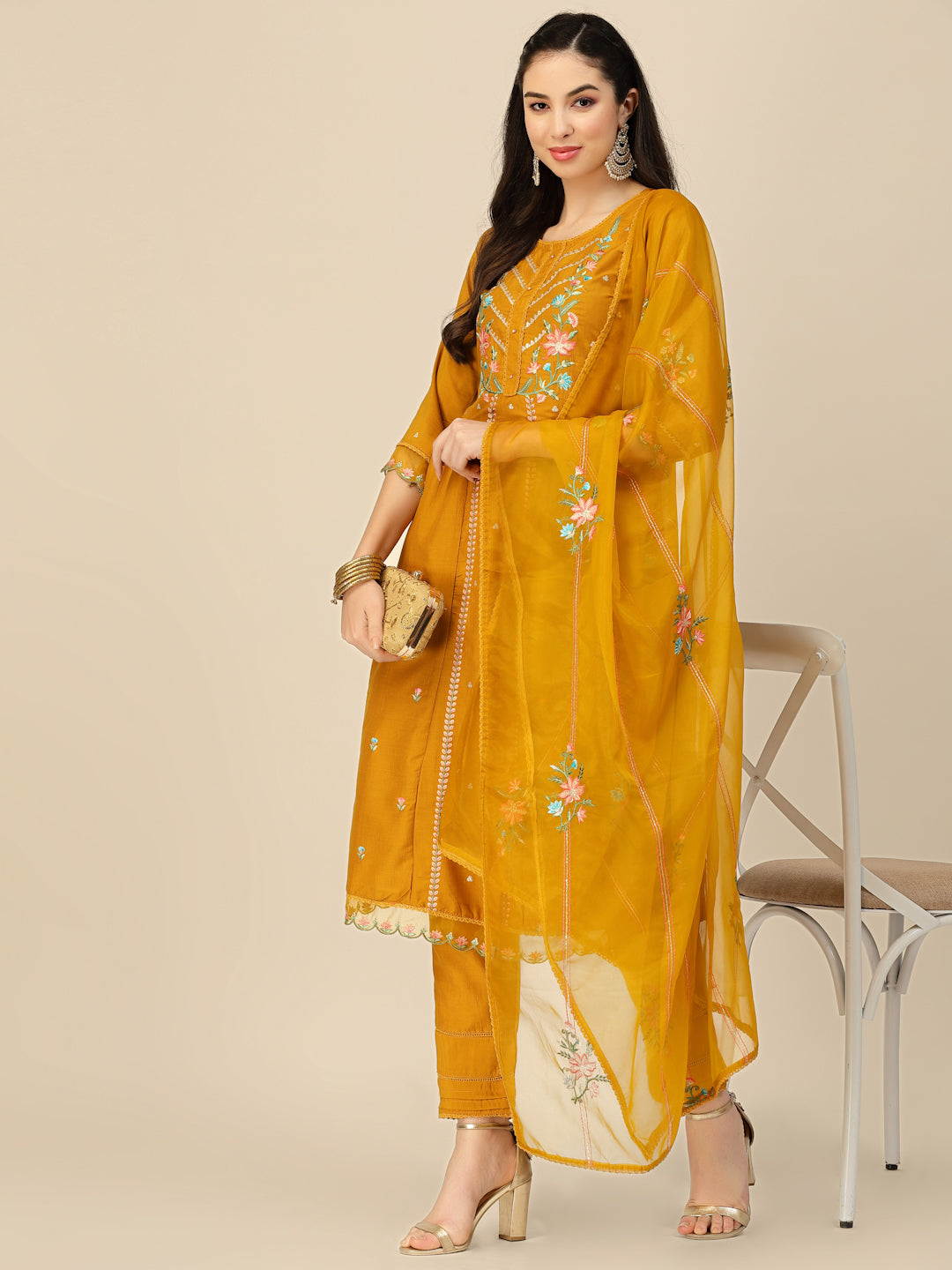 SALIMAR VOL 09 FESTIVE WEAR KURTI-SET D.NO. 1373