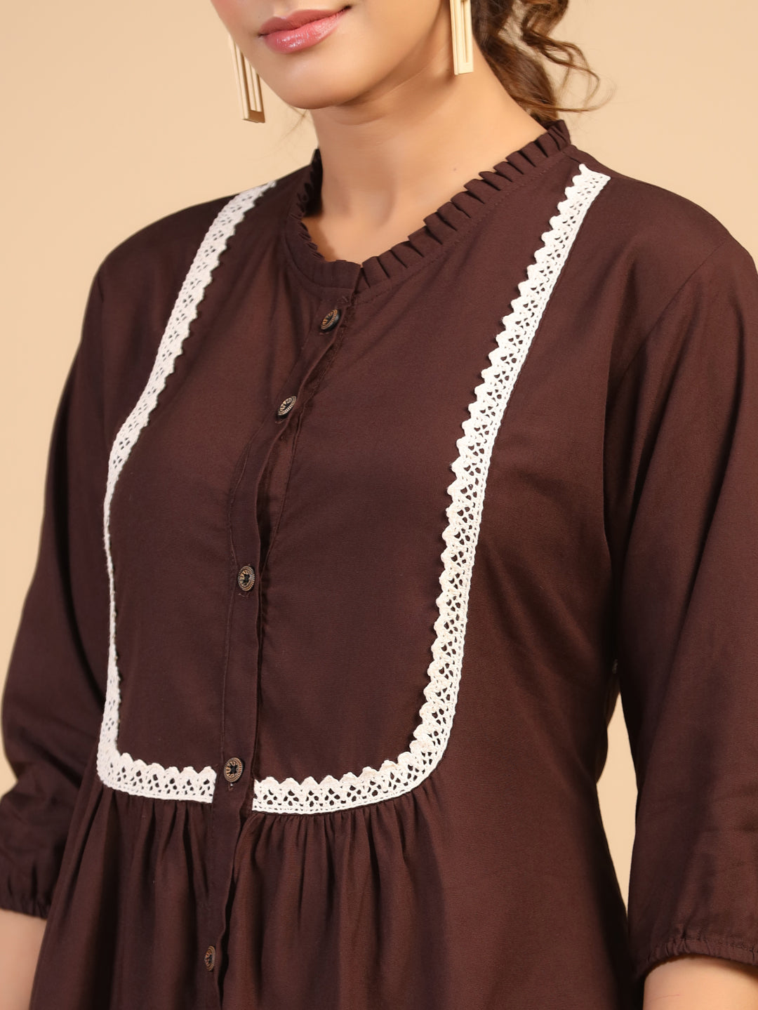 KEEVA FANCY WESTERN SHORT TOP