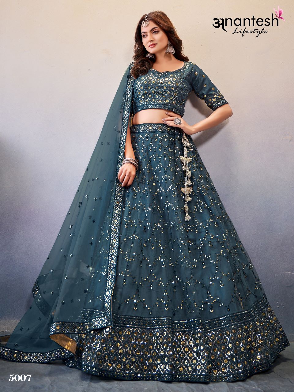 ANANTESH LIFESTYLE NEW CATALOG OCCASIONS VOL 2 PREMIUM WEDDING COLLECTION DNO 5007 Anant Tex Exports Private Limited