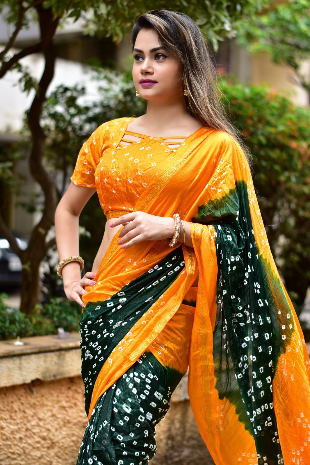 Bandhani Sarees Bandhani Sarees