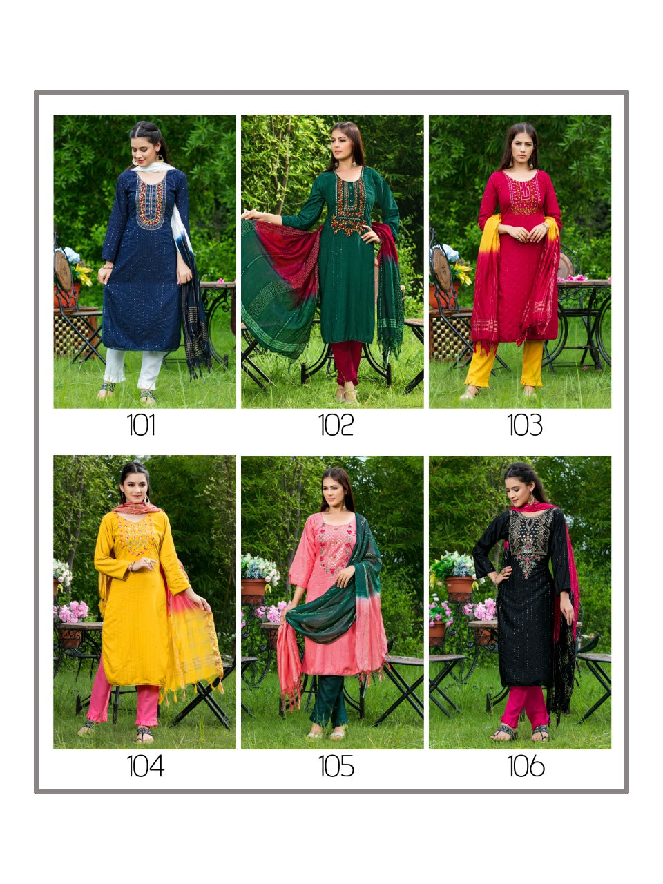 KURTI WITH PENT WITH DUPATTA Anantexports