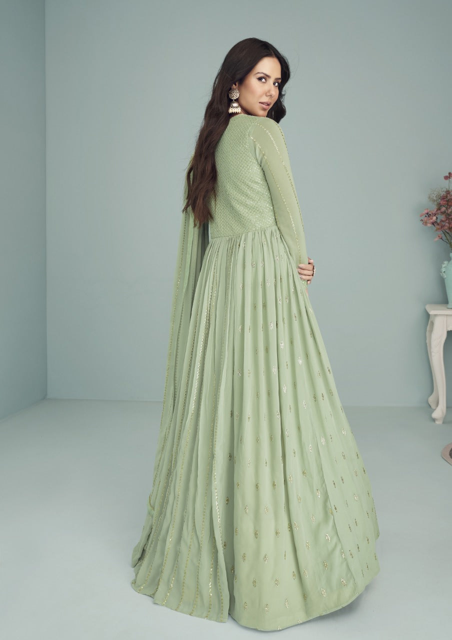 Designer Zeenat Georgette Anarkali Suite Anantexports