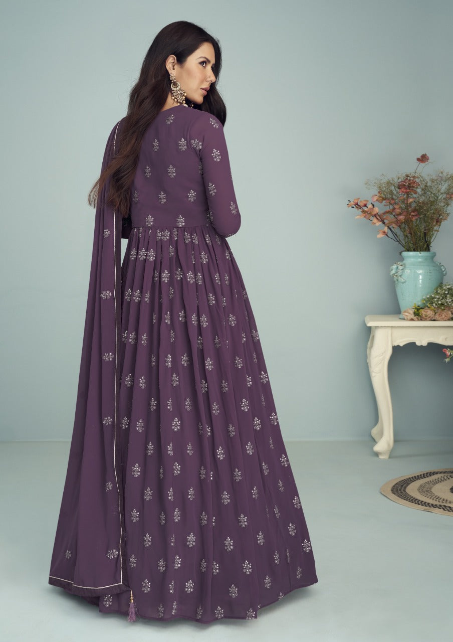 Designer Zeenat Georgette Anarkali Suite Anantexports