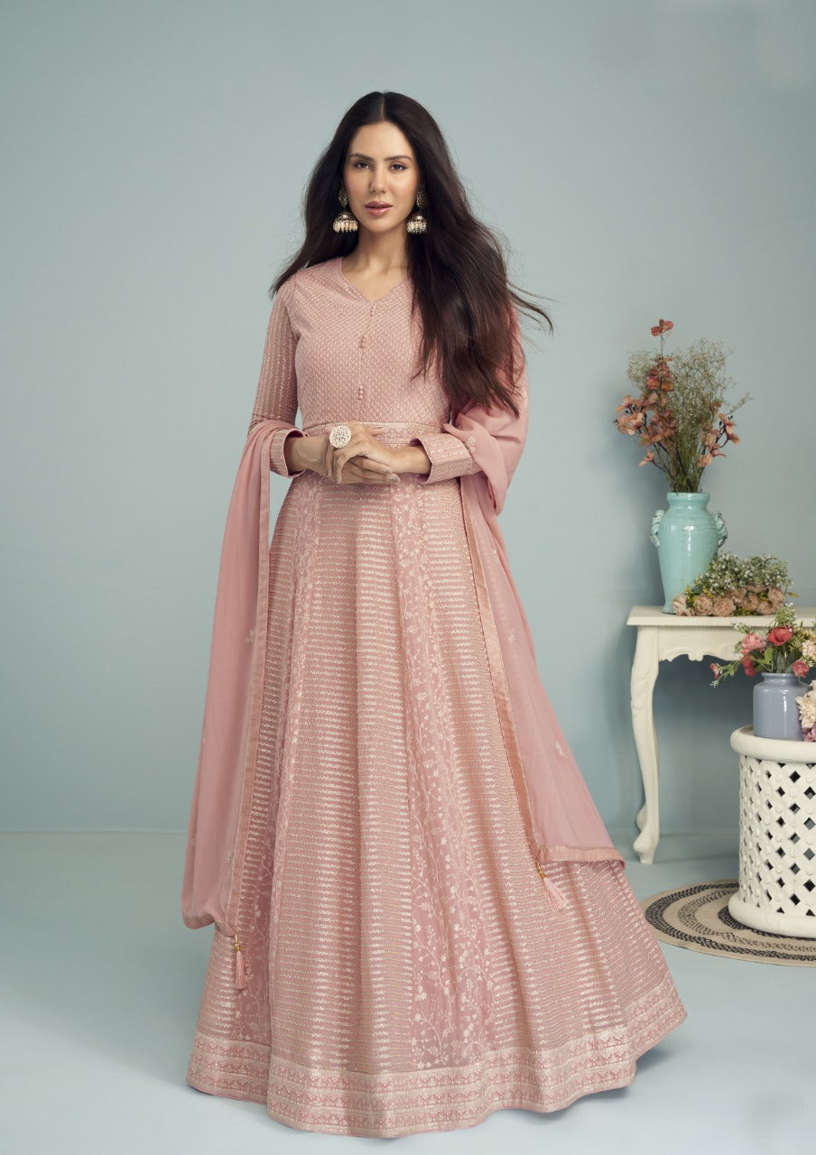 Designer Zeenat Georgette Anarkali Suite Anantexports
