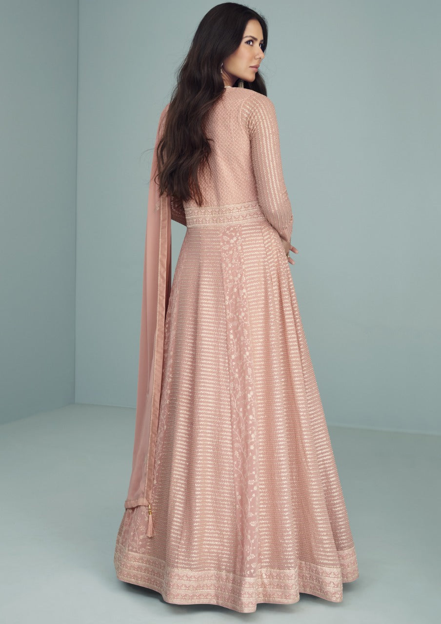 Designer Zeenat Georgette Anarkali Suite Anantexports