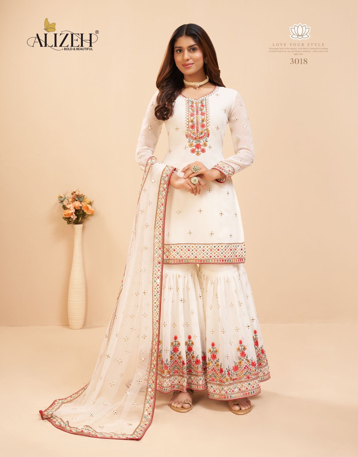 Alizeh Official Vol-8 3018 Series Anantexports