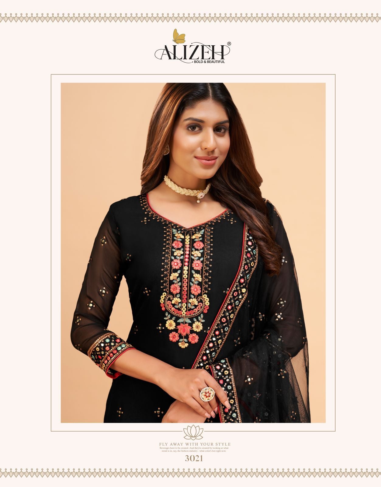 Alizeh Official Vol-8 3018 Series Anantexports