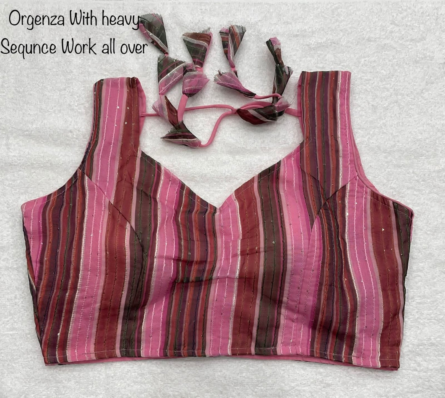Havy Organza sillk with Digital Print with Sequence Blouse Anantexports