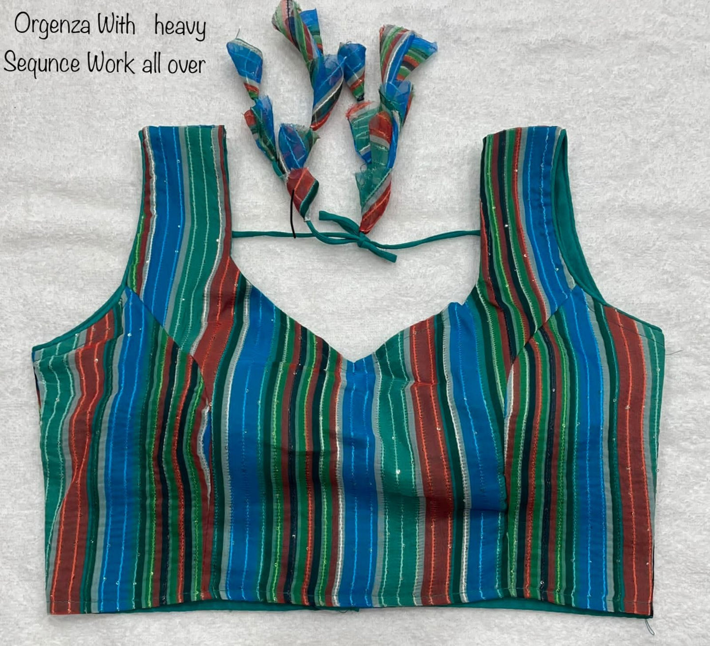 Havy Organza sillk with Digital Print with Sequence Blouse Anantexports