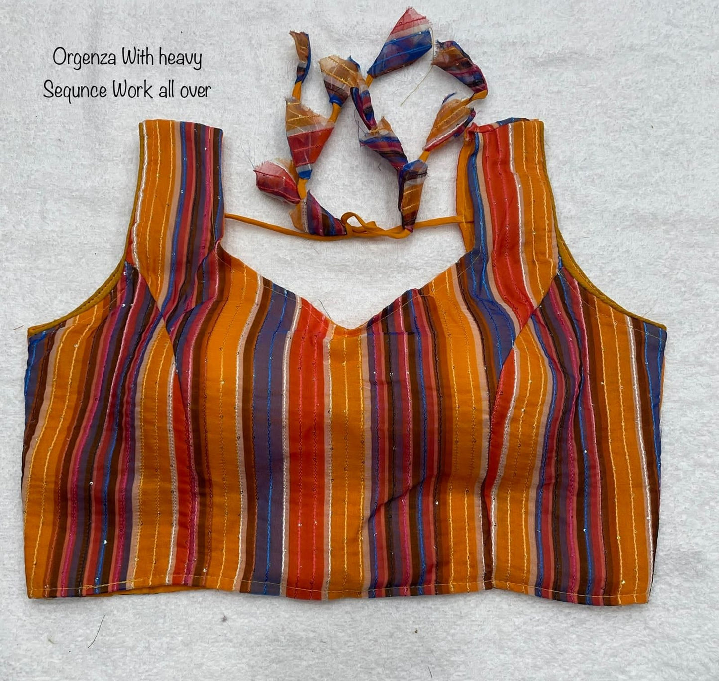 Havy Organza sillk with Digital Print with Sequence Blouse Anantexports