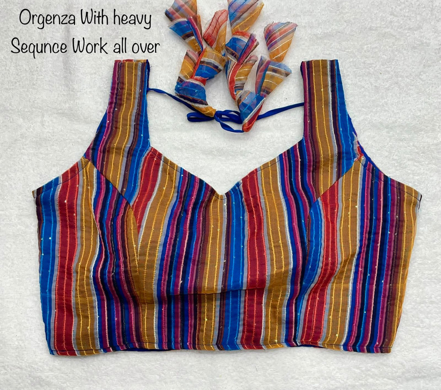 Havy Organza sillk with Digital Print with Sequence Blouse Anantexports