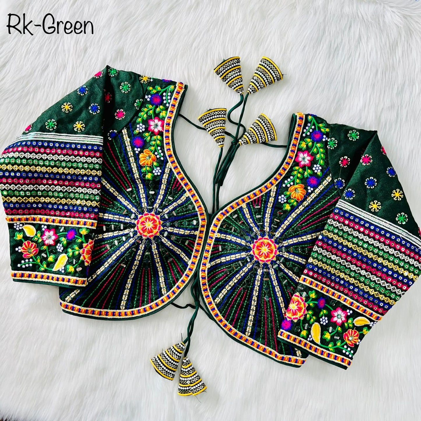 Navratri Special 11 Nidal Hand Work Long Sleeves Blouse Anantexports