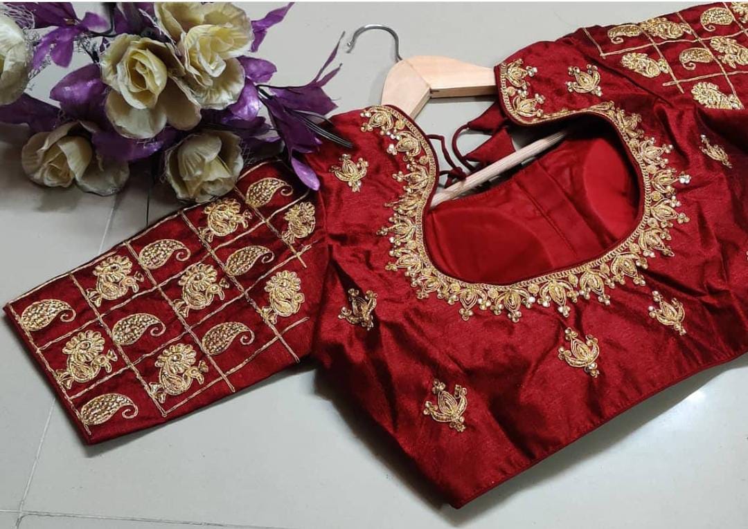 Readymade fentam silk Blouse Anantexports