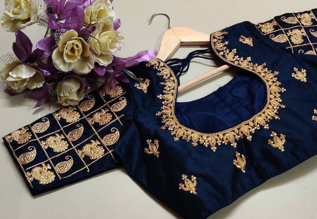 Readymade fentam silk Blouse Anantexports