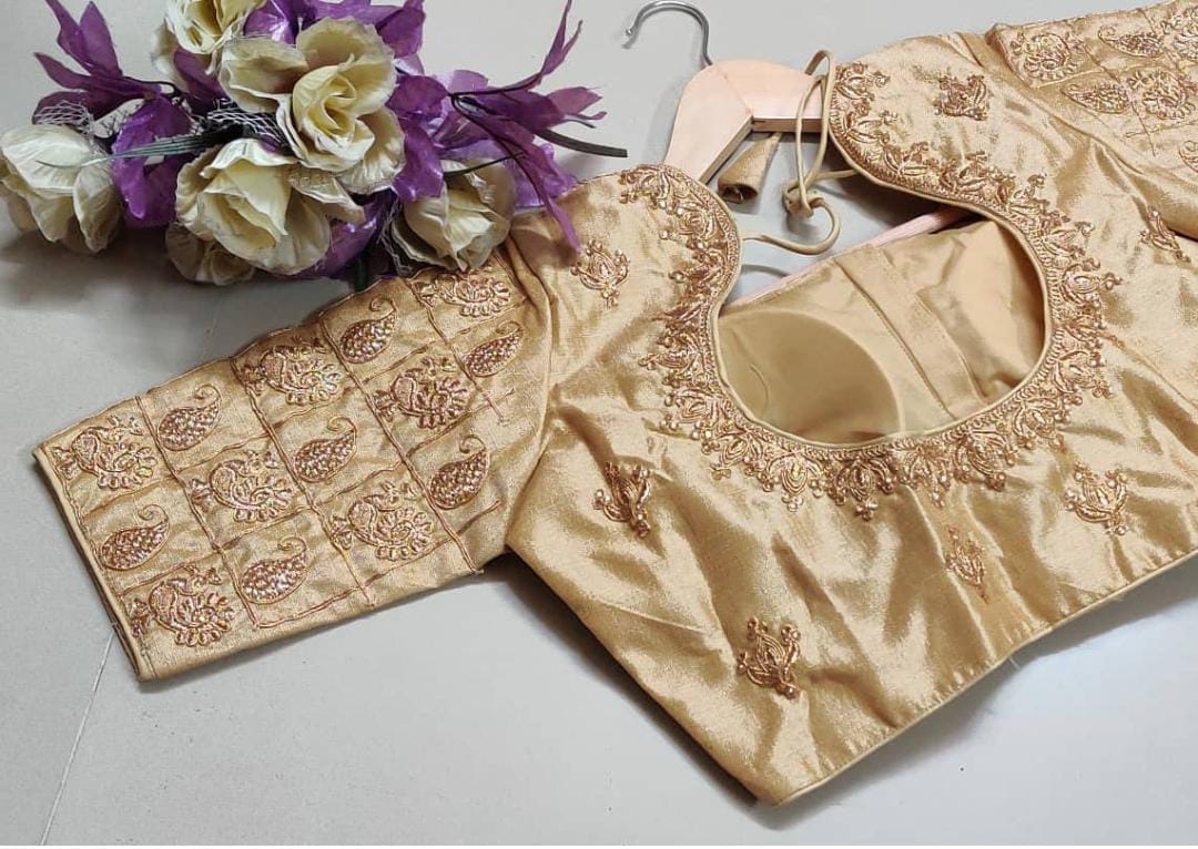 Readymade fentam silk Blouse Anantexports