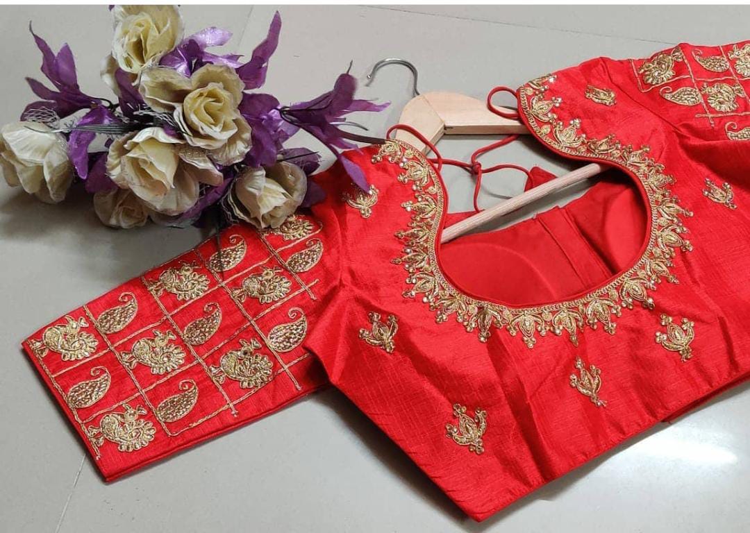 Readymade fentam silk Blouse Anantexports