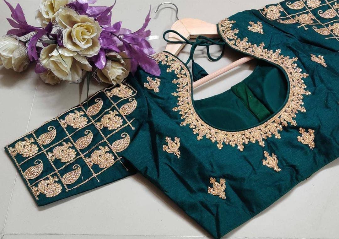 Readymade fentam silk Blouse Anantexports