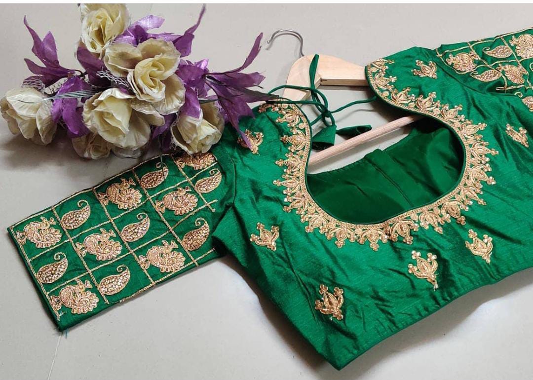 Readymade fentam silk Blouse Anantexports