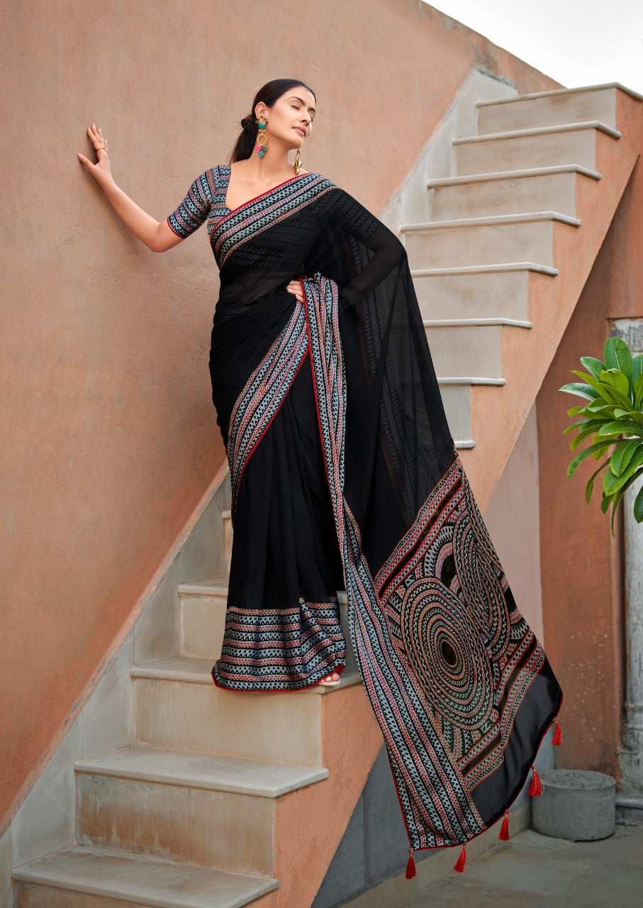S.R. Jeevika Weightless Chiffon Sarees Anant Tex Exports Private Limited