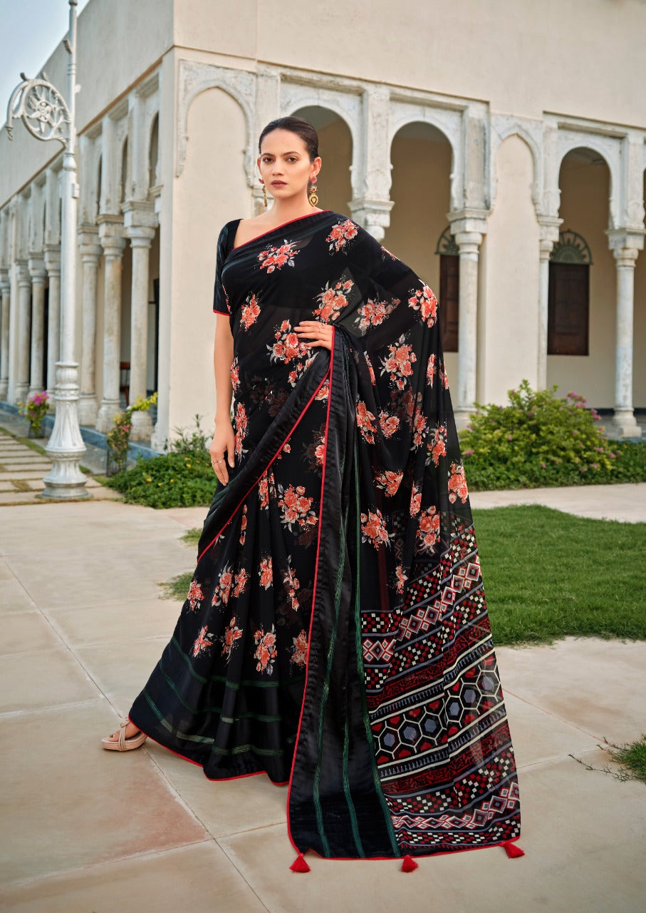 S.R. Jeevika Weightless Chiffon Sarees Anant Tex Exports Private Limited