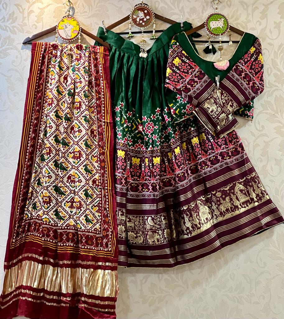Pure Gaji Silk Chaniya Choli with Heavy Lagdi Pallu Skirt Anant Tex Exports Private Limited