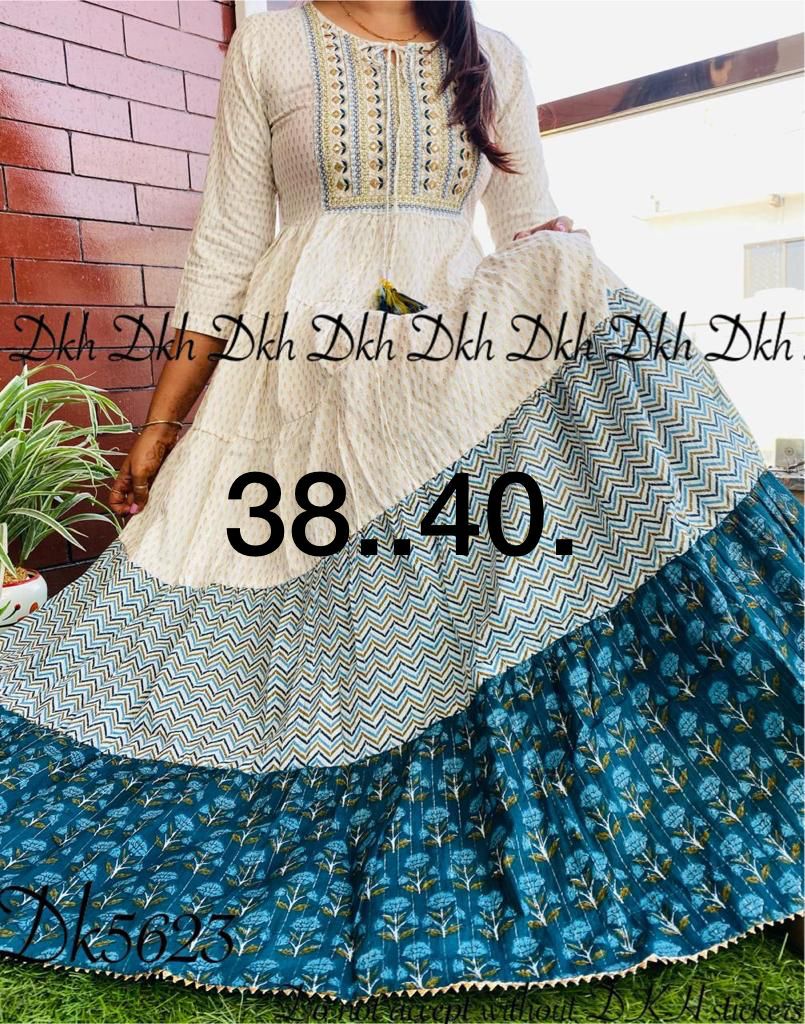 Beautiful Designer Kurti Ghera with Gwon Anant Tex Exports Private Limited