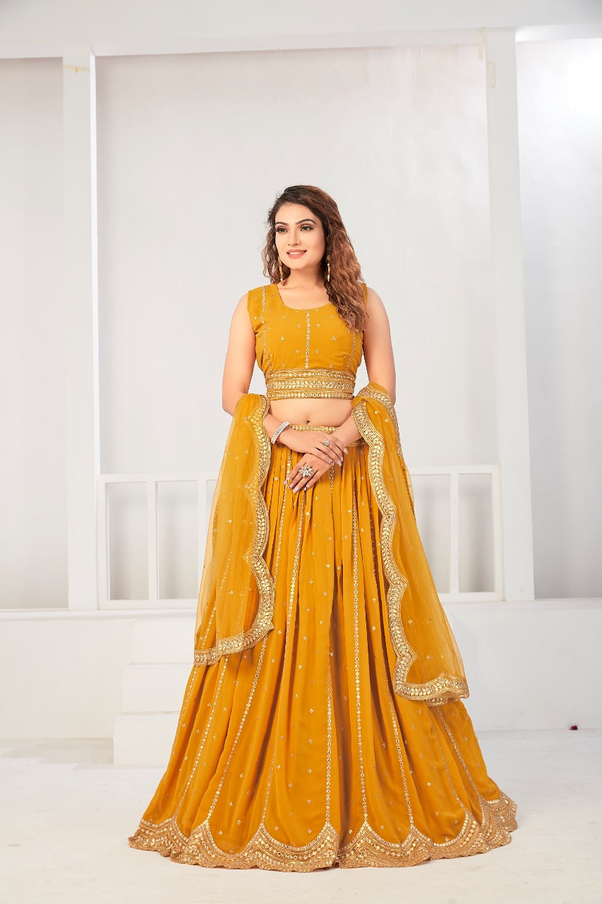 Party Wear Exclusive Designer Viscose Georgette Lehenga Choli Anant Tex Exports Private Limited