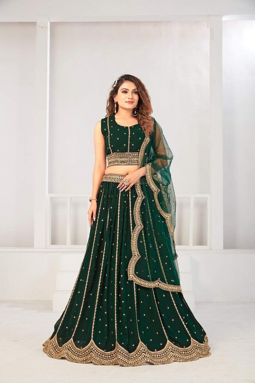 Party Wear Exclusive Designer Viscose Georgette Lehenga Choli Anant Tex Exports Private Limited