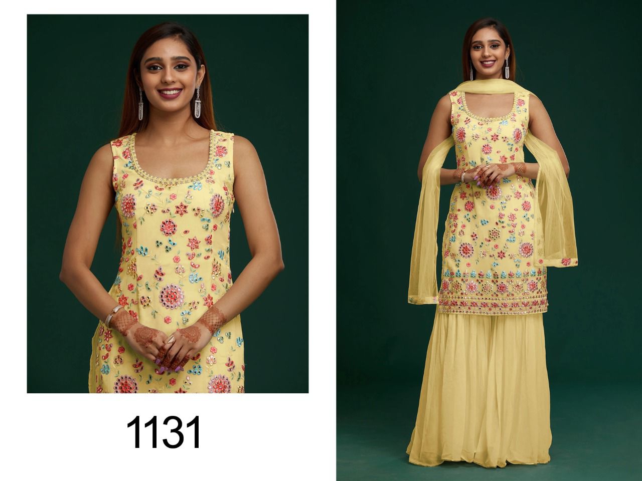 Party Wear Sharar Suite ANANT EXPORTS