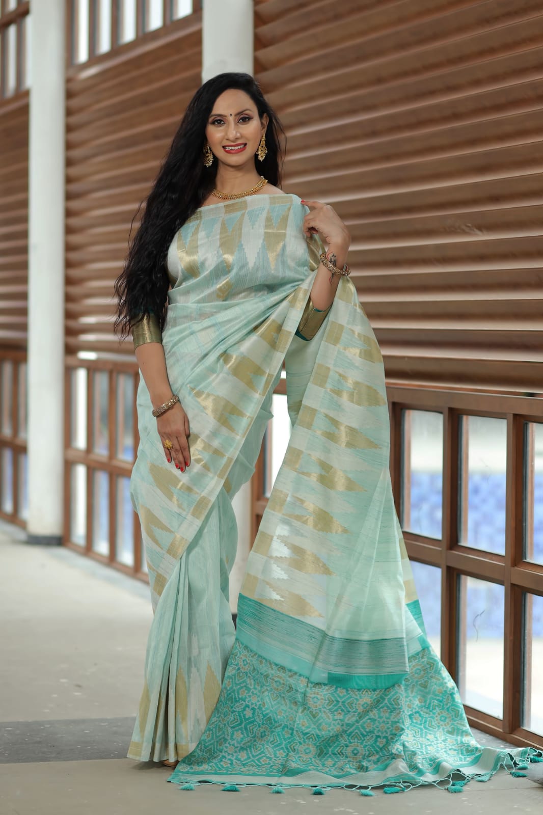 Pure Tussar Silk Weaving saree Soft Silk Sarees Anantexports