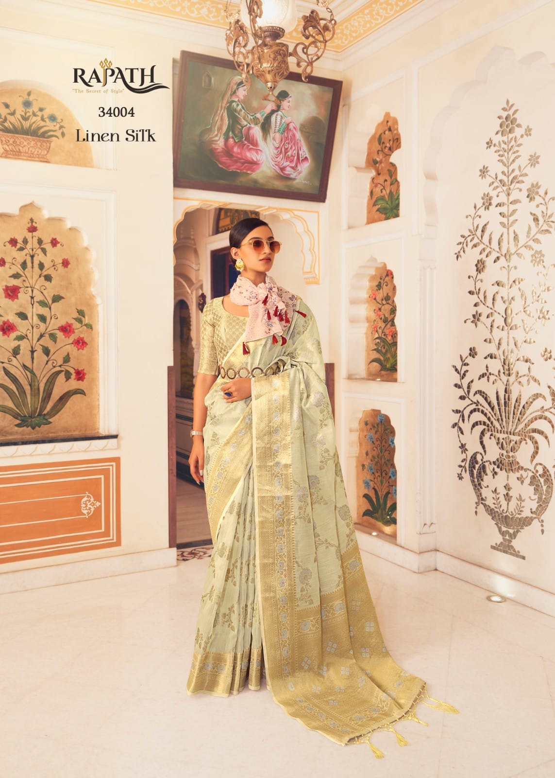 Rajpath Pure Allin Linen Saree Anantexports