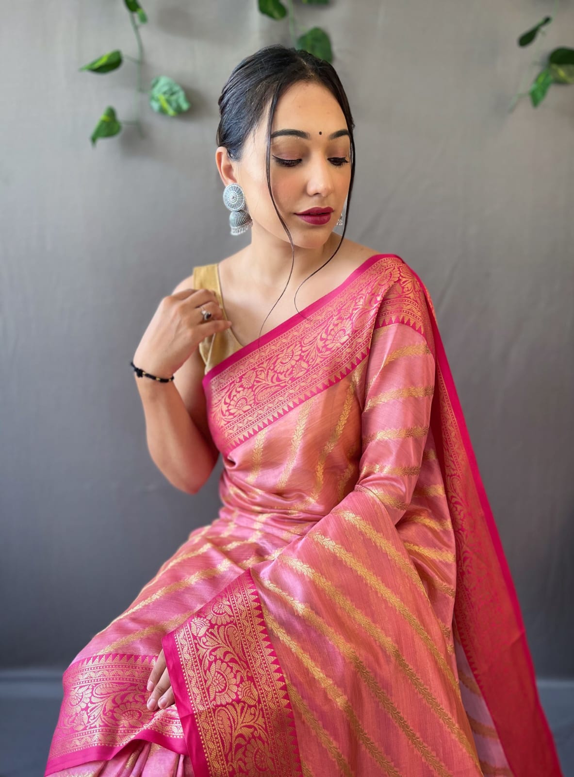 Party Wear Organza Leheriya Saree Anantexports