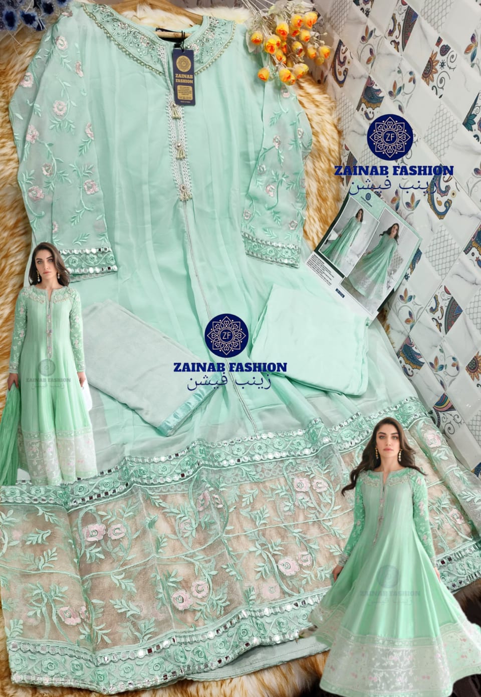 Zainab Anarkali Gown ZF -1216 Anantexports
