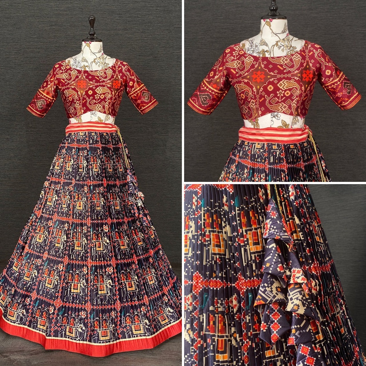 Party Wear Navratri Patola Lehenga choli Anant Tex Exports Private Limited