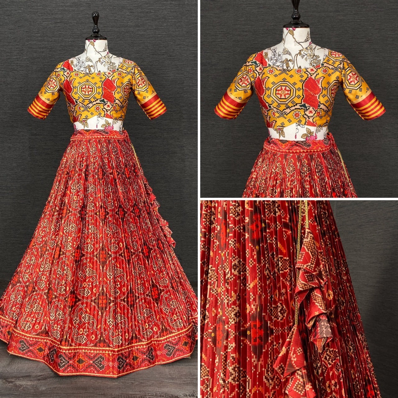 Party Wear Navratri Patola Lehenga choli Anant Tex Exports Private Limited
