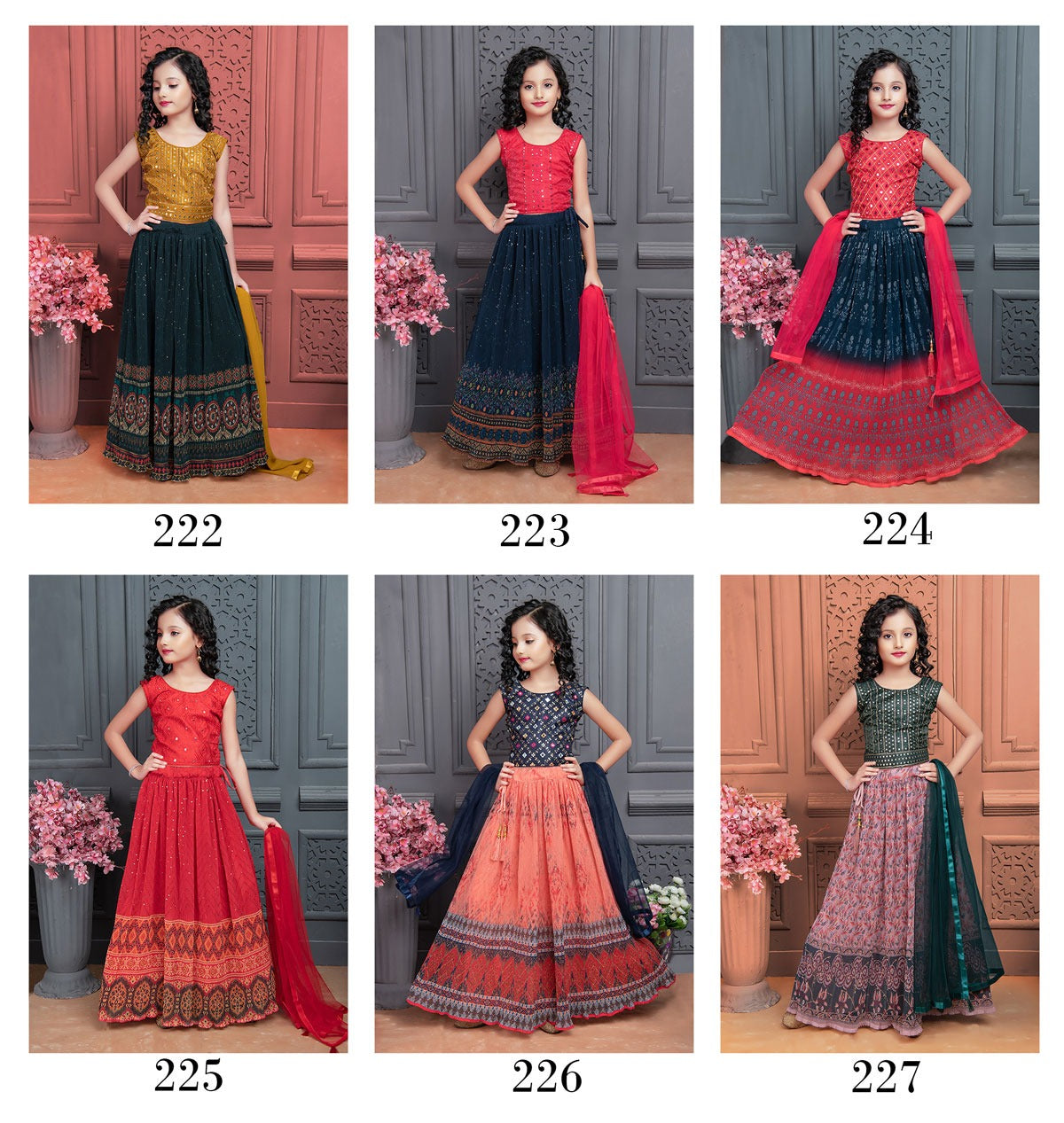 Party Wear Kids Lehenga Aaradhna vol 29 - Kidswear Anant Tex Exports Private Limited
