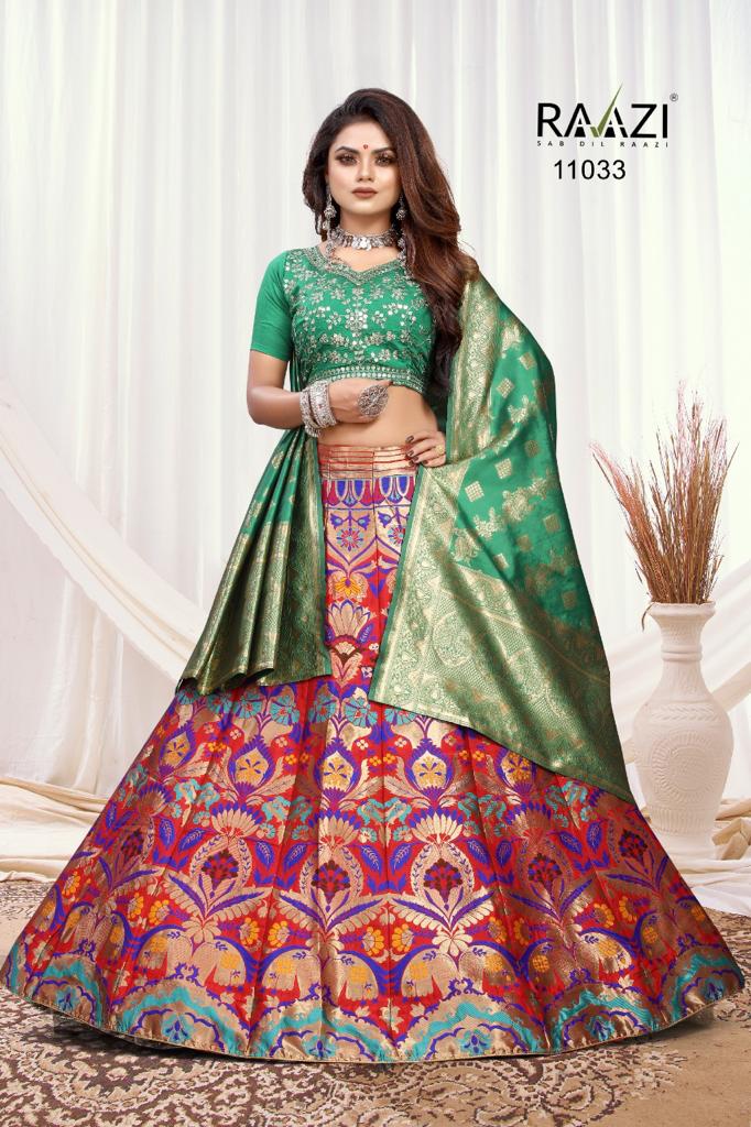 Rama Raazi 11026 To 11035 Banarasi Lehenga Anant Tex Exports Private Limited
