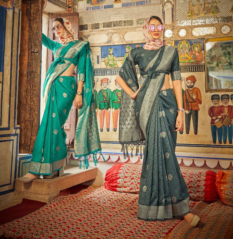 Rajpath Alberry Sattin Festive Wear Weaving Saree Collection Anant Tex Exports Private Limited