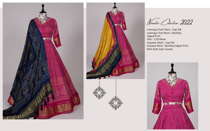 Trending Navaratri Gaji Silk Lehenga Choli Collection Anant Tex Exports Private Limited