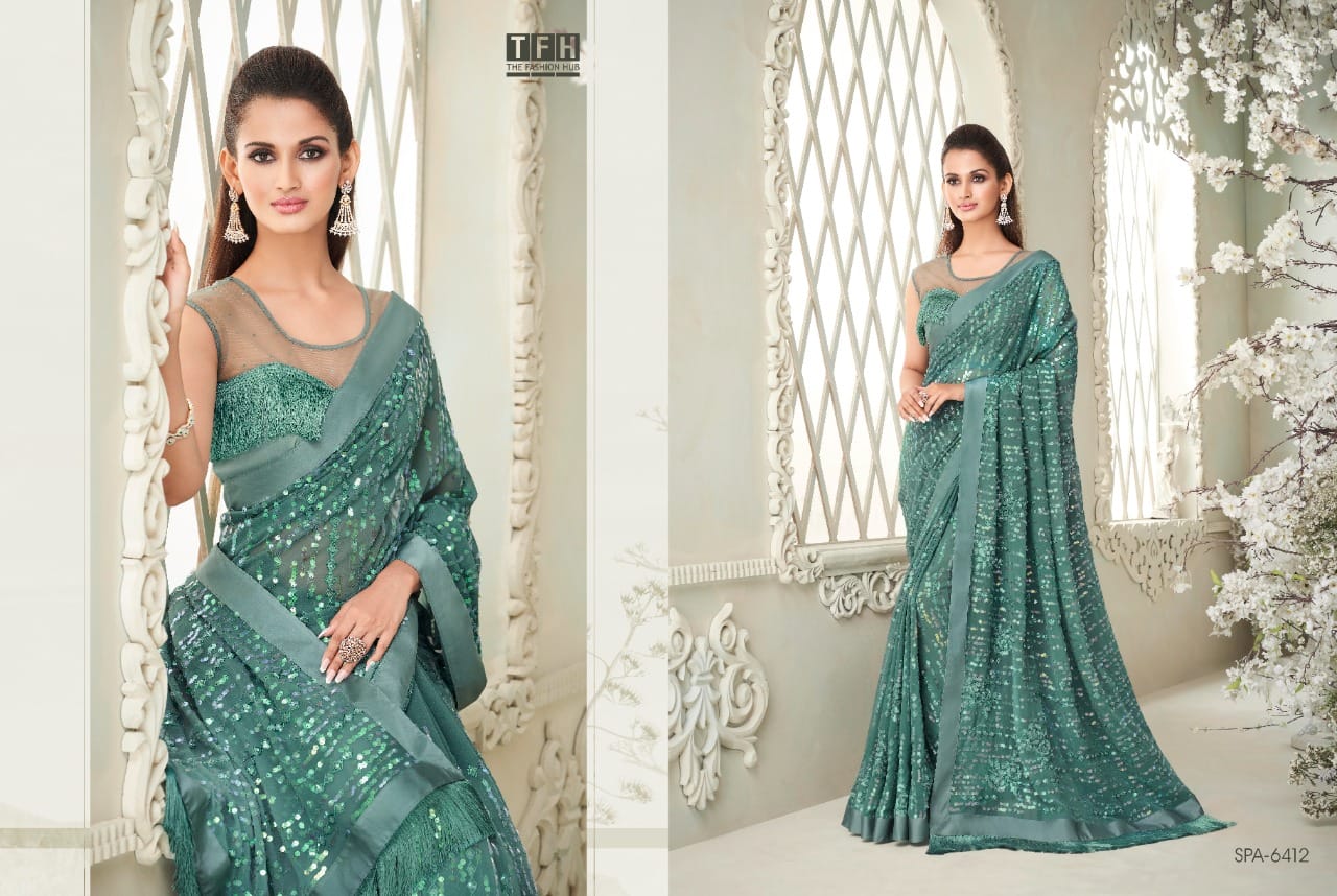 TFH Sparkle Vol 2 Party Wear Designer Sarees Anant Tex Exports Private Limited
