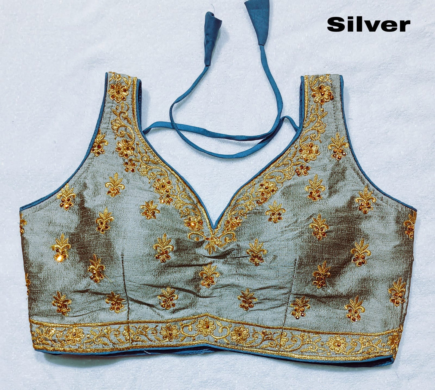 Readymade Heavy Embroidery Design Phantom Silk Blouse Anant Tex Exports Private Limited