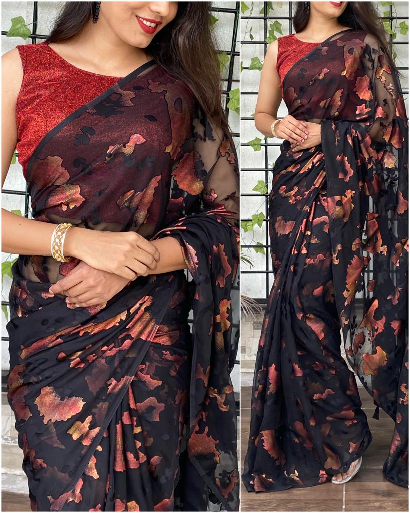 Navratri & Diwali Special Brasso Saree Anant Tex Exports Private Limited