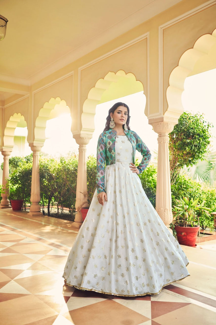 Flory Vol-22 Sequince Anarkali Gown Collection Anant Tex Exports Private Limited