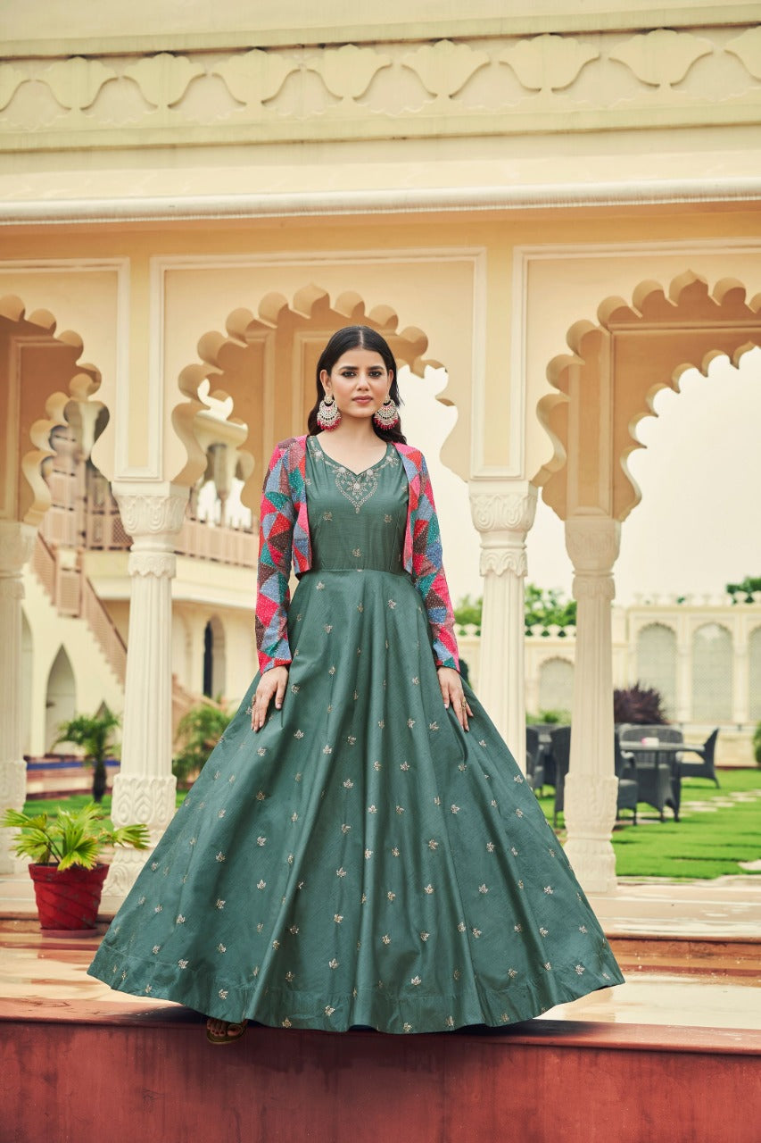 Flory Vol-22 Sequince Anarkali Gown Collection Anant Tex Exports Private Limited