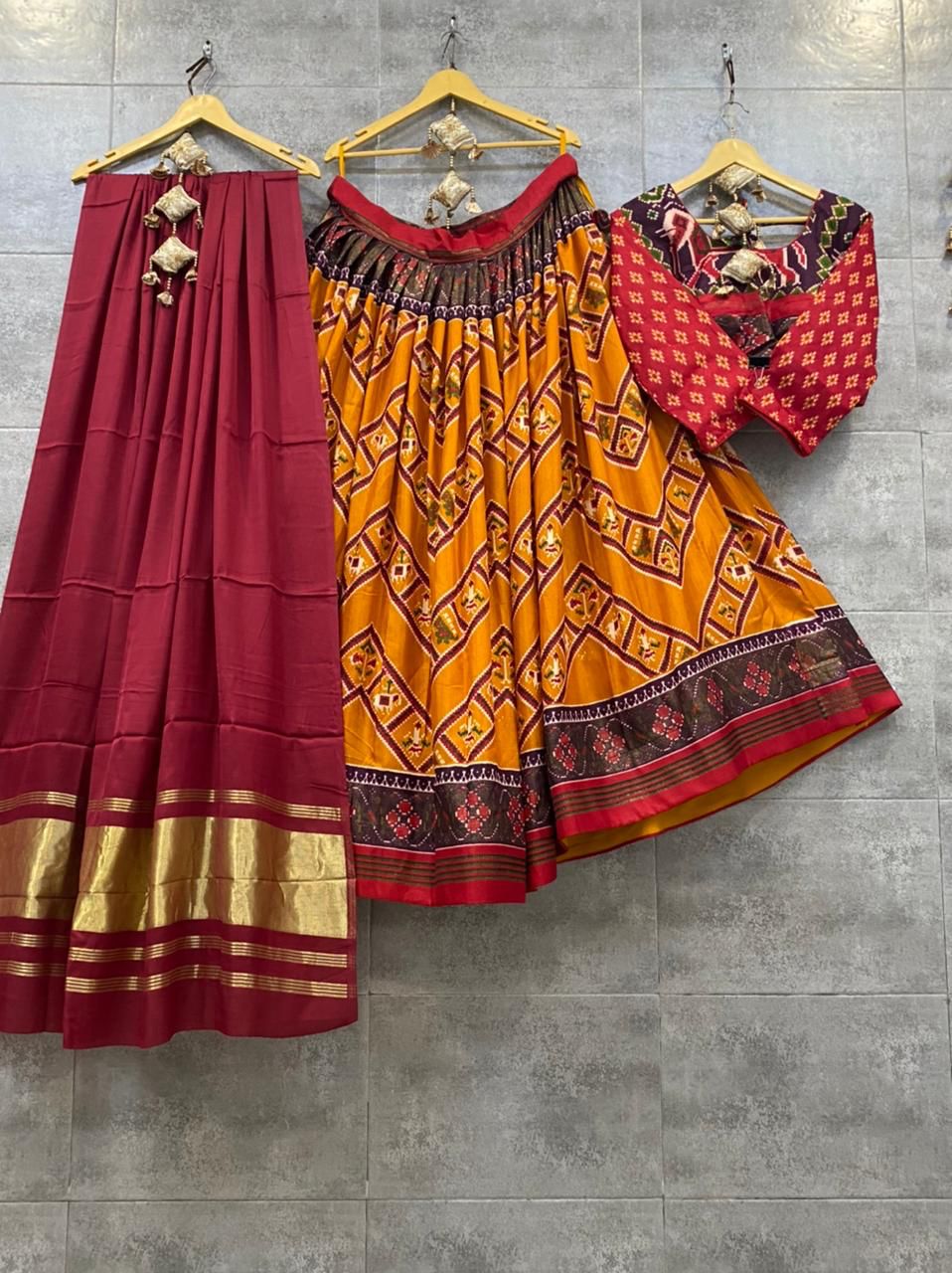 Navratri Special Traditional Crape Silk Lehenga choli Anant Tex Exports Private Limited