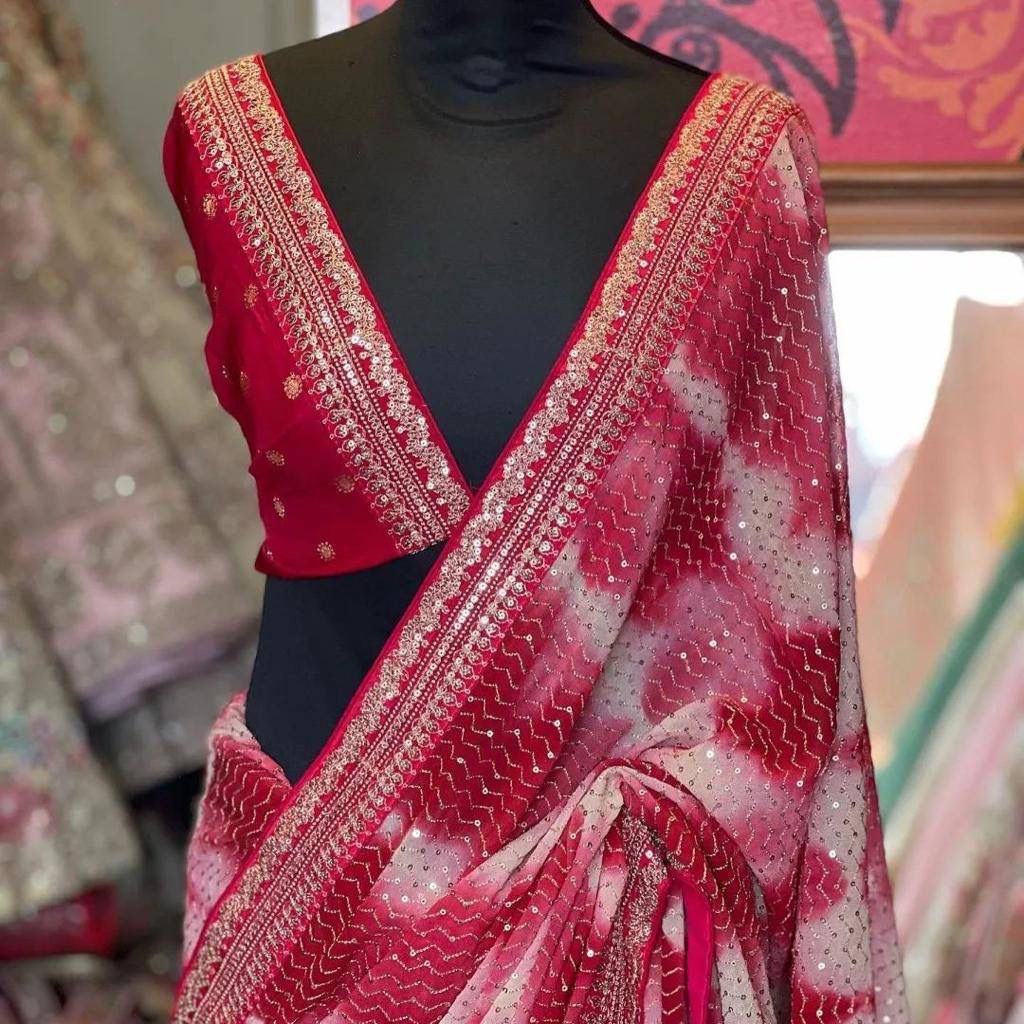 Partywear Designer Multiple Sequence Saree Anant Tex Exports Private Limited