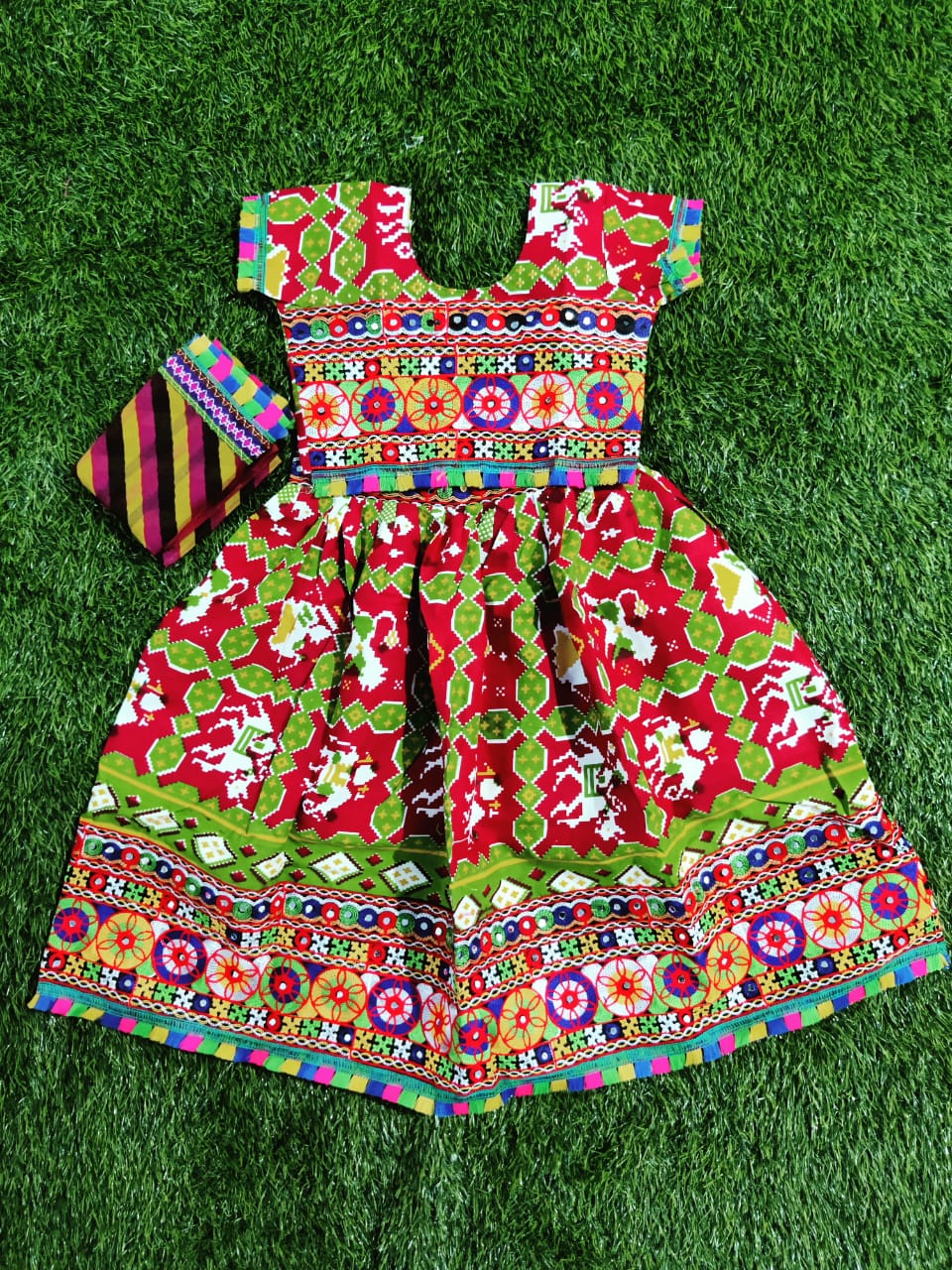 Navratri Traditional full embroidery gher Lehenga for kids Anant Tex Exports Private Limited