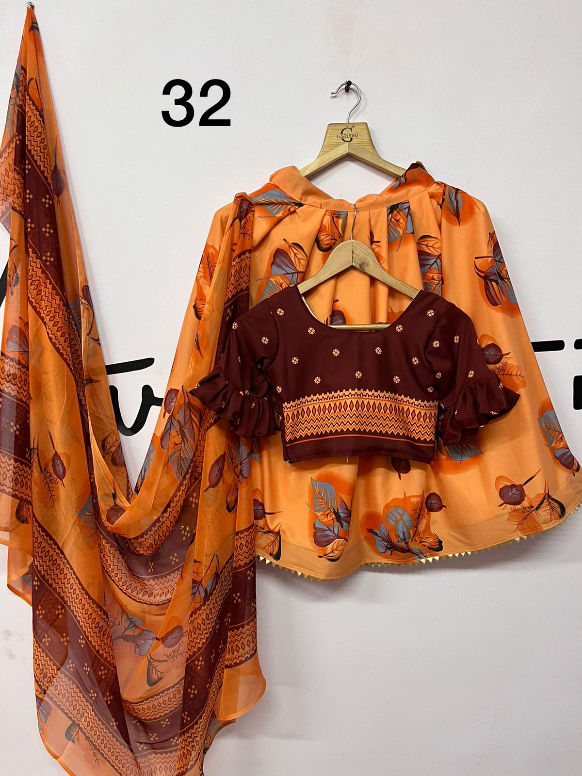 Multicolor Mill Print Kids Lehenga Choli Anant Tex Exports Private Limited