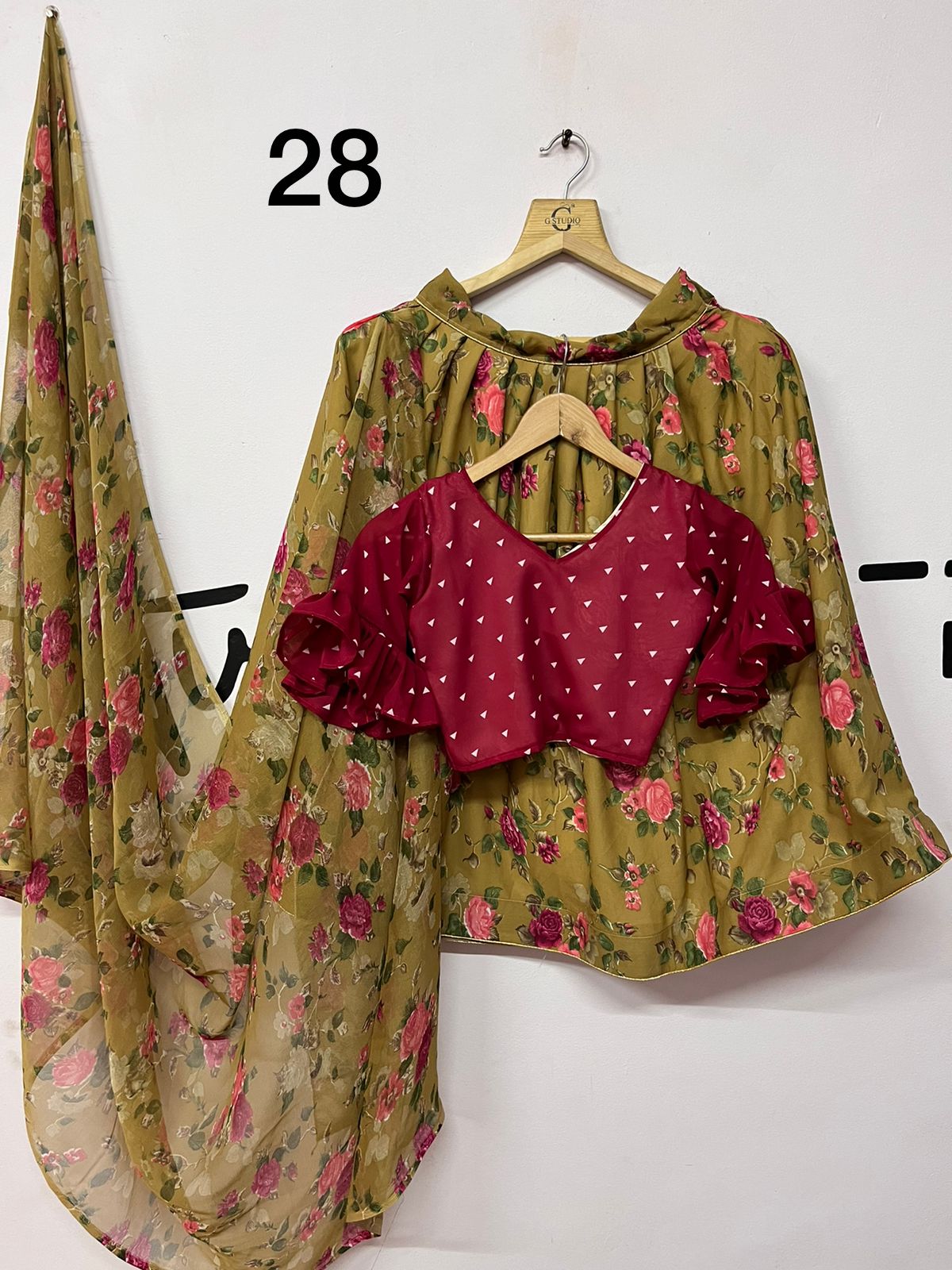 Multicolor Mill Print Kids Lehenga Choli Anant Tex Exports Private Limited