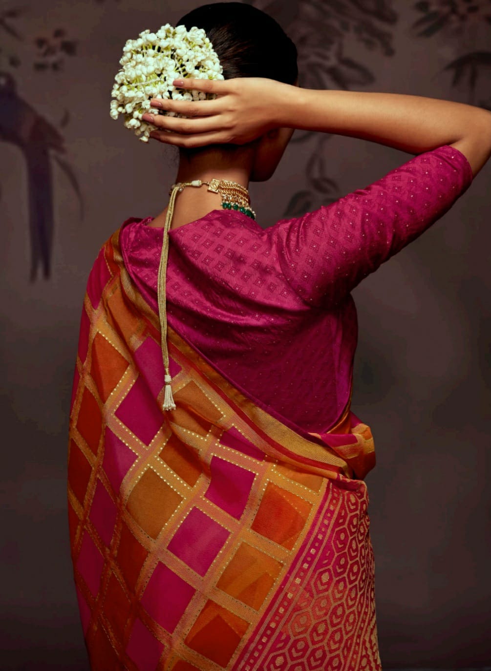 Kimora Radha Soft Brasso With Organza Saree Anant Tex Exports Private Limited